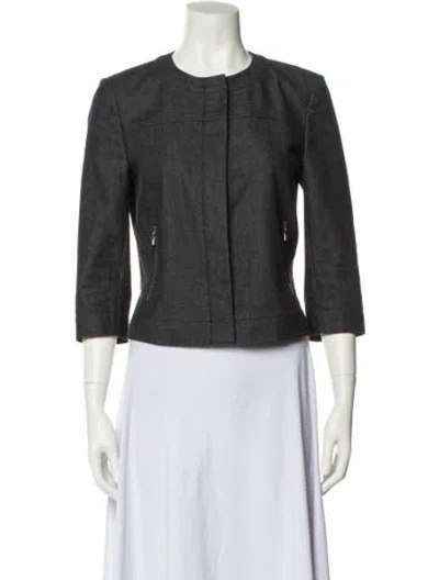 Pre-owned St John Evening Jacket In Gray