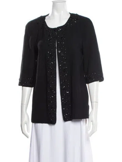 Pre-owned St John Evening Jacket In Gray