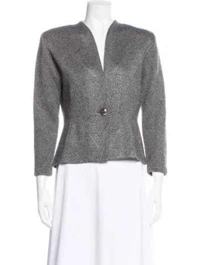 Pre-owned St John Evening Jacket In Gray