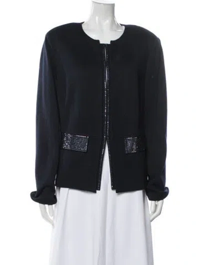 Pre-owned St John Evening Jacket In Gray