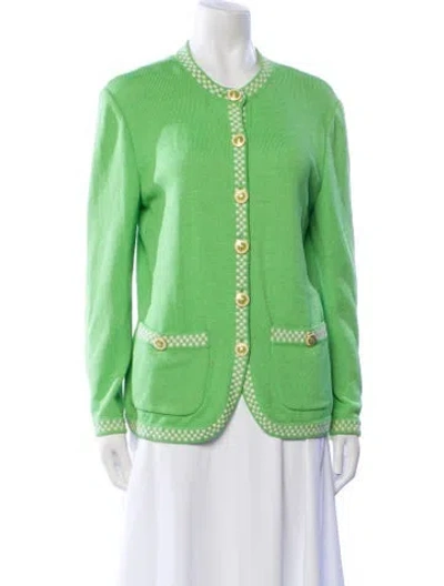 Pre-owned St John Evening Jacket In Green