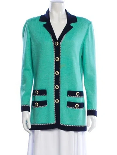 Pre-owned St John Evening Jacket In Green