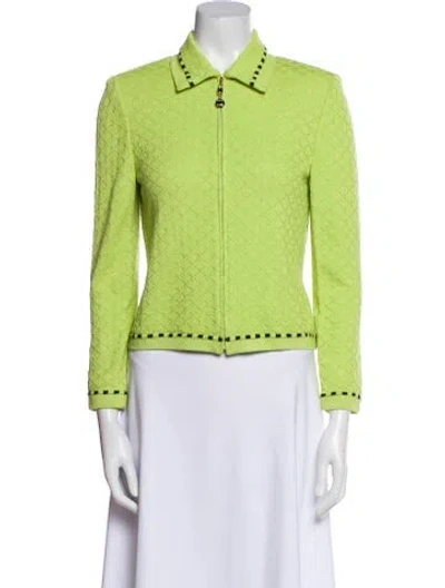 Pre-owned St John Evening Jacket In Green