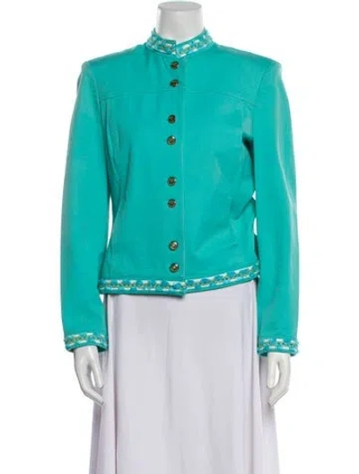 Pre-owned St John Evening Jacket In Green