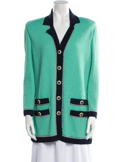 Pre-owned St John Evening Jacket In Green