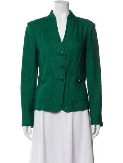 Pre-owned St John Evening Jacket In Green