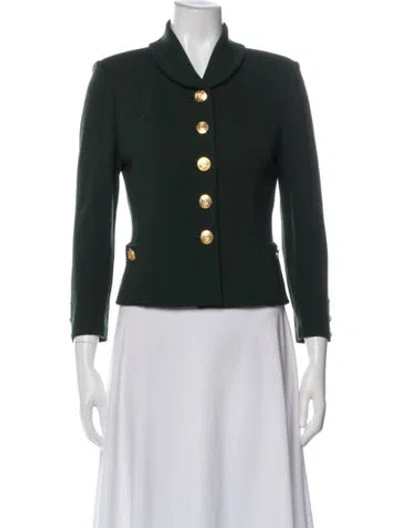 Pre-owned St John Evening Jacket In Green