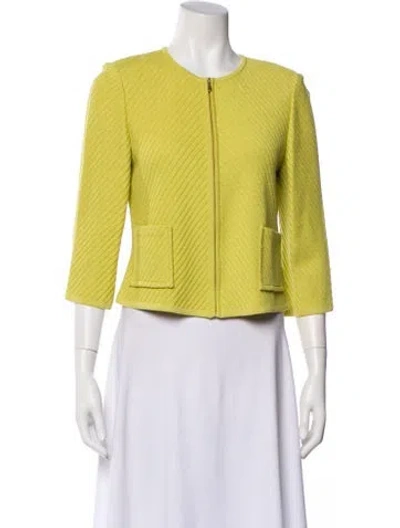 Pre-owned St John Evening Jacket In Green