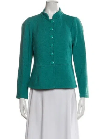 Pre-owned St John Evening Jacket In Green