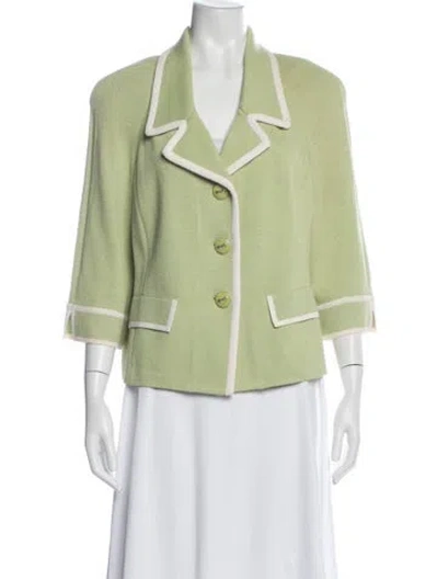 Pre-owned St John Evening Jacket In Green