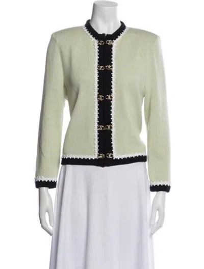 Pre-owned St John Evening Jacket In Green