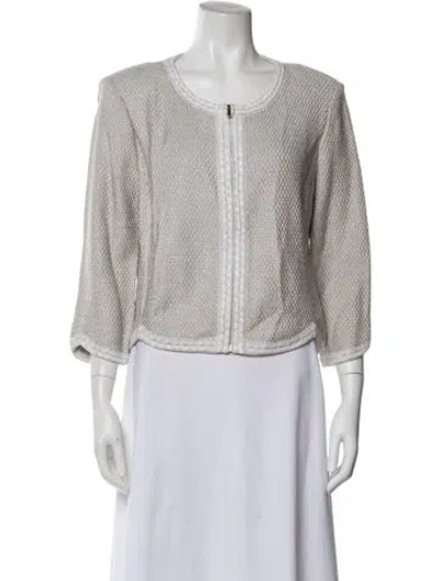 Pre-owned St John Evening Jacket In Neutral