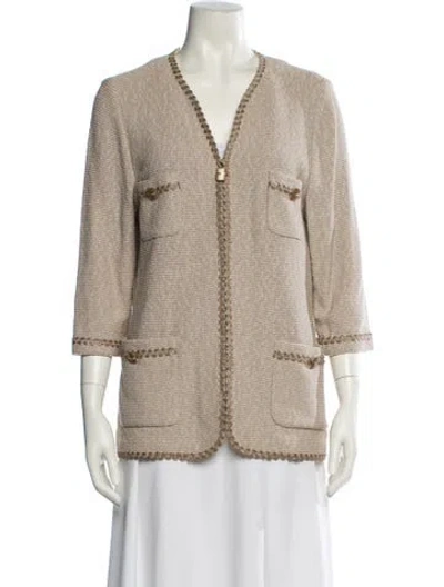 Pre-owned St John Evening Jacket In Neutral
