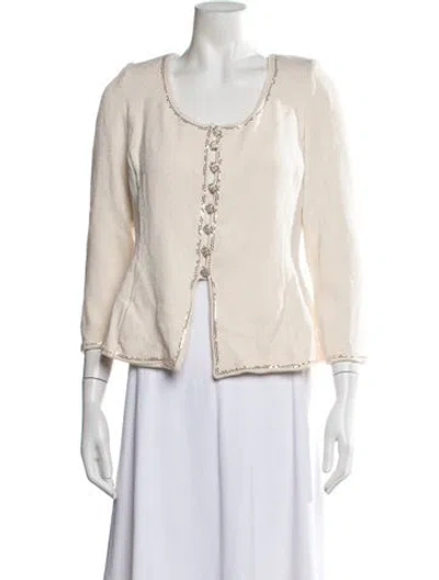 Pre-owned St John Evening Jacket In Neutrals