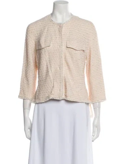 Pre-owned St John Evening Jacket In Pink