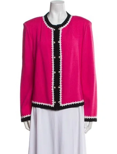 Pre-owned St John Evening Jacket In Pink