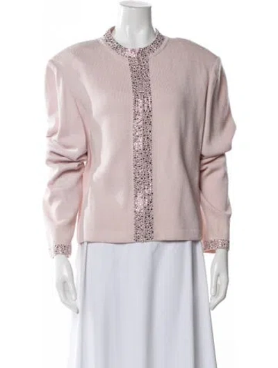 Pre-owned St John Evening Jacket In Pink