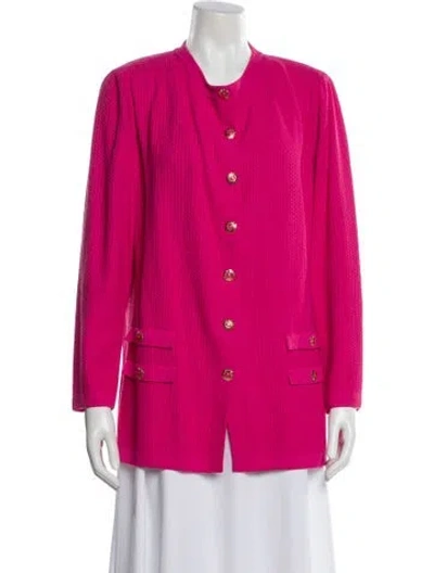 Pre-owned St John Evening Jacket In Pink