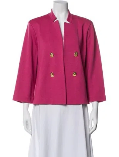 Pre-owned St John Evening Jacket In Pink