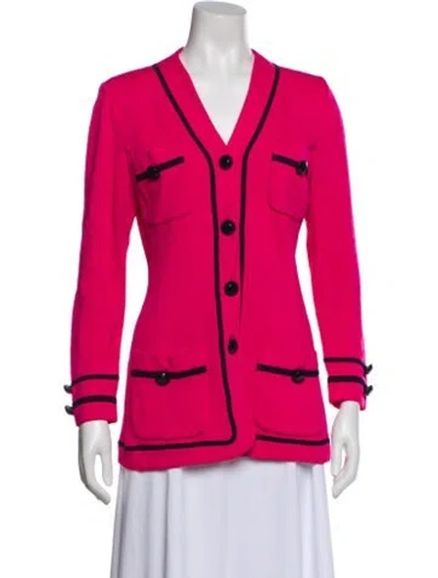 Pre-owned St John Evening Jacket In Pink