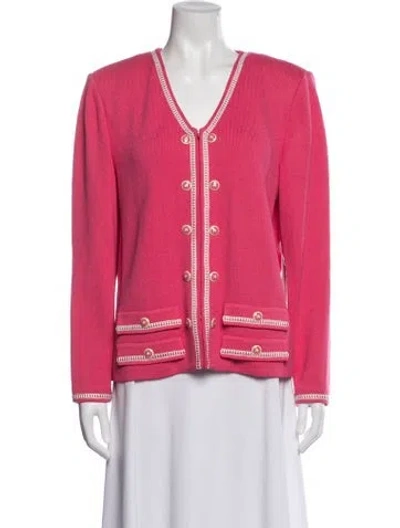 Pre-owned St John Evening Jacket In Pink