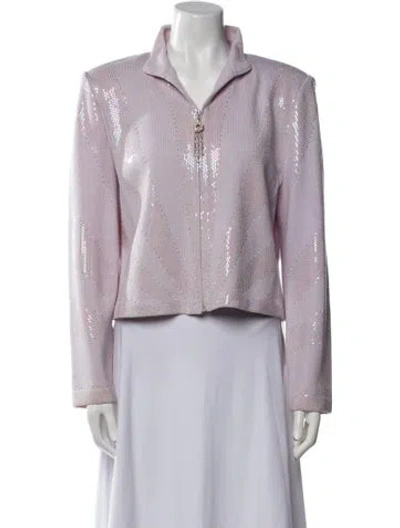 Pre-owned St John Evening Jacket In Purple