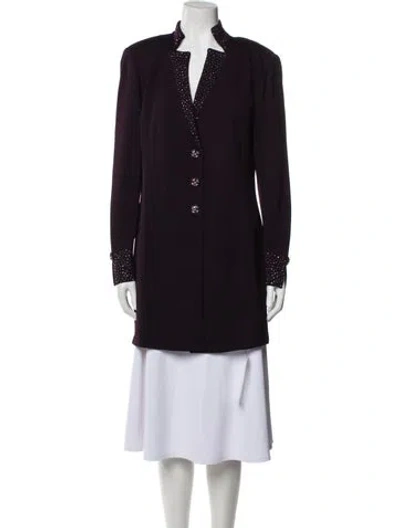 Pre-owned St John Evening Jacket In Purple