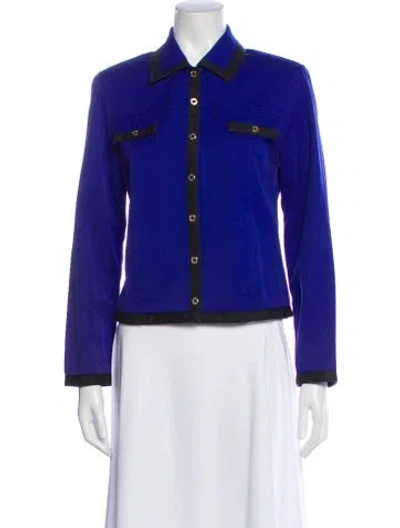 Pre-owned St John Evening Jacket In Purple