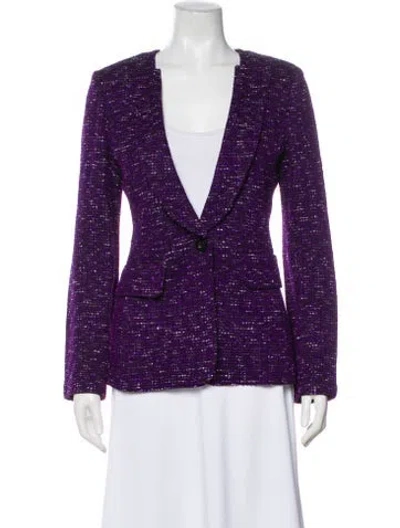 Pre-owned St John Evening Jacket In Purple