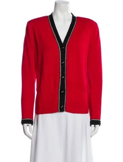 Pre-owned St John Evening Jacket In Red