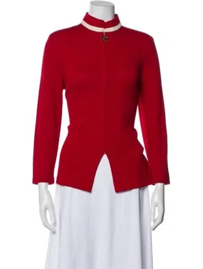 Pre-owned St John Evening Jacket In Red