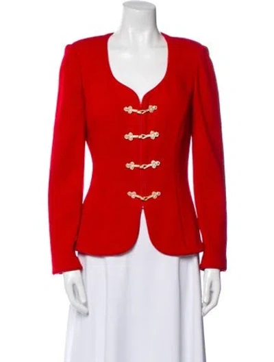 Pre-owned St John Evening Jacket In Red
