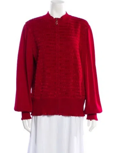 Pre-owned St John Evening Jacket In Red