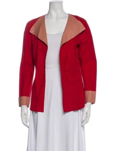 Pre-owned St John Evening Jacket In Red