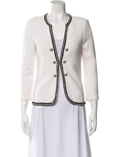 Pre-owned St John Evening Jacket In White