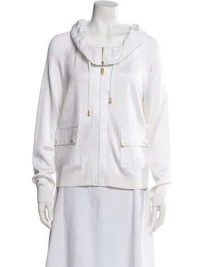 Pre-owned St John Evening Jacket In White