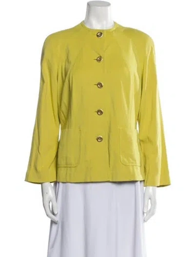 Pre-owned St John Evening Jacket In Yellow
