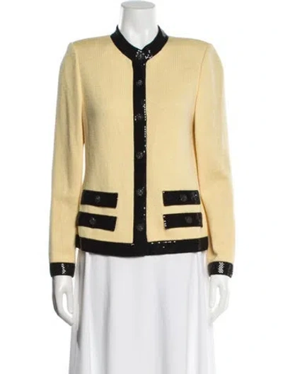 Pre-owned St John Evening Jacket In Yellow