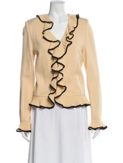 Pre-owned St John Evening Jacket In Yellow