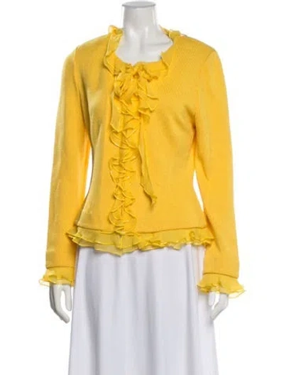 Pre-owned St John Evening Jacket In Yellow