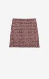 St John St. John Collection Metallic Eyelash Tweed Skirt In Nppm