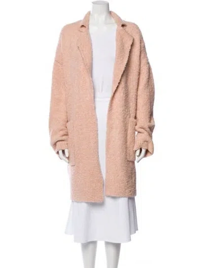 Pre-owned St John Faux Fur Coat W/ Tags In Pink