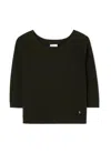 St John Fine Gauge Sweater In Cypress