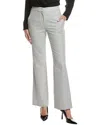 St John St. John Flannel Wool-blend Pant In Gray