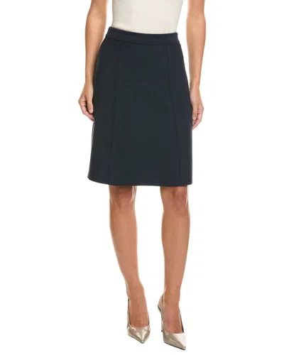 St John St. John Stretch Pique Skirt In Yellow