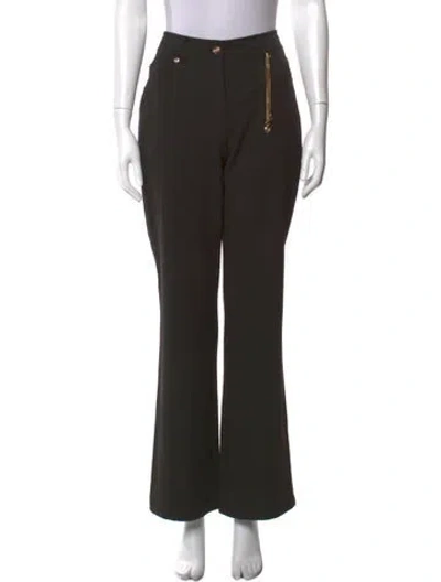 Pre-owned St John Flared Pants In Black
