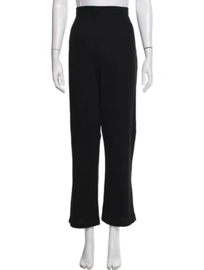 Pre-owned St John Flared Pants In Black