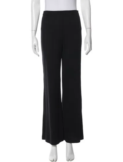Pre-owned St John Flared Pants In Black