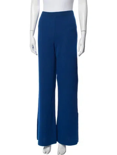 Pre-owned St John Flared Pants In Blue