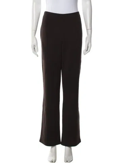 Pre-owned St John Flared Pants In Brown
